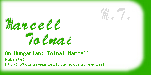 marcell tolnai business card